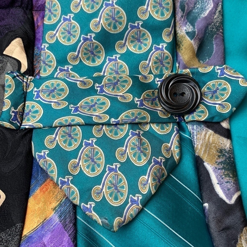 Handmade Vintage Silk Tie Unique Handbag Purse - Picture 3 of 7